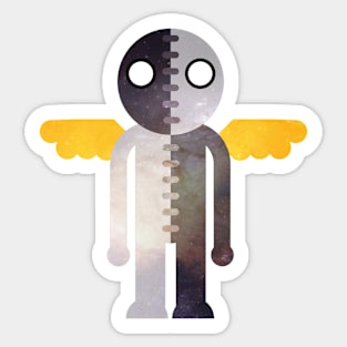 Cute emo space angel Sticker